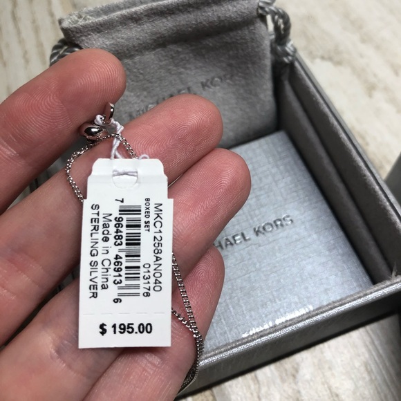 NWT Michael Kors Sterling Silver Set - Picture 5 of 6